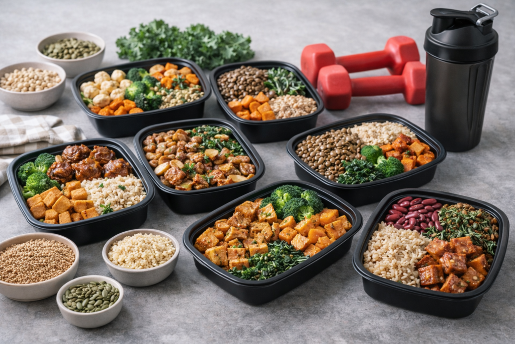 High Protein Vegan Meal Prep for Athletes