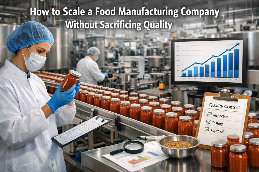 How to Scale a Food Manufacturing Company Without Sacrificing Quality