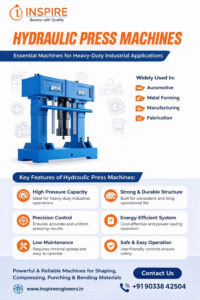 Hydraulic Press Machine Manufacturer in India Inspire Engineers