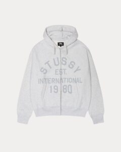 Stussy Established Zip Hoodie Ash Heather