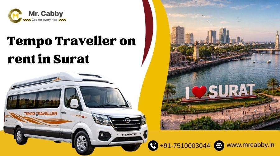 Tempo Traveller on rent in Surat