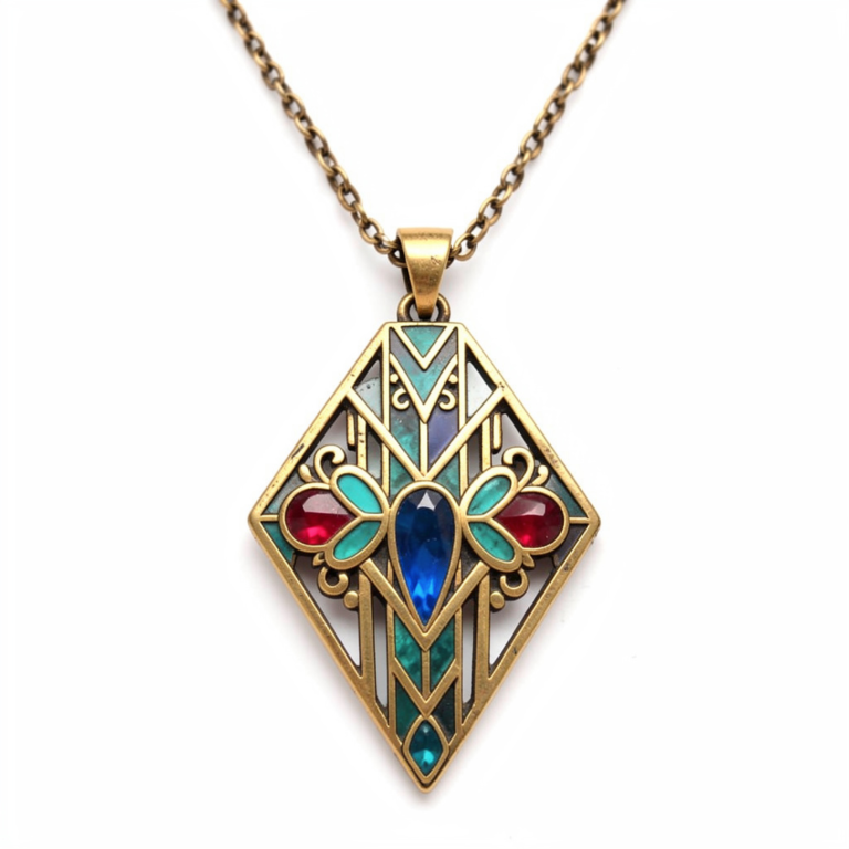 art deco necklace