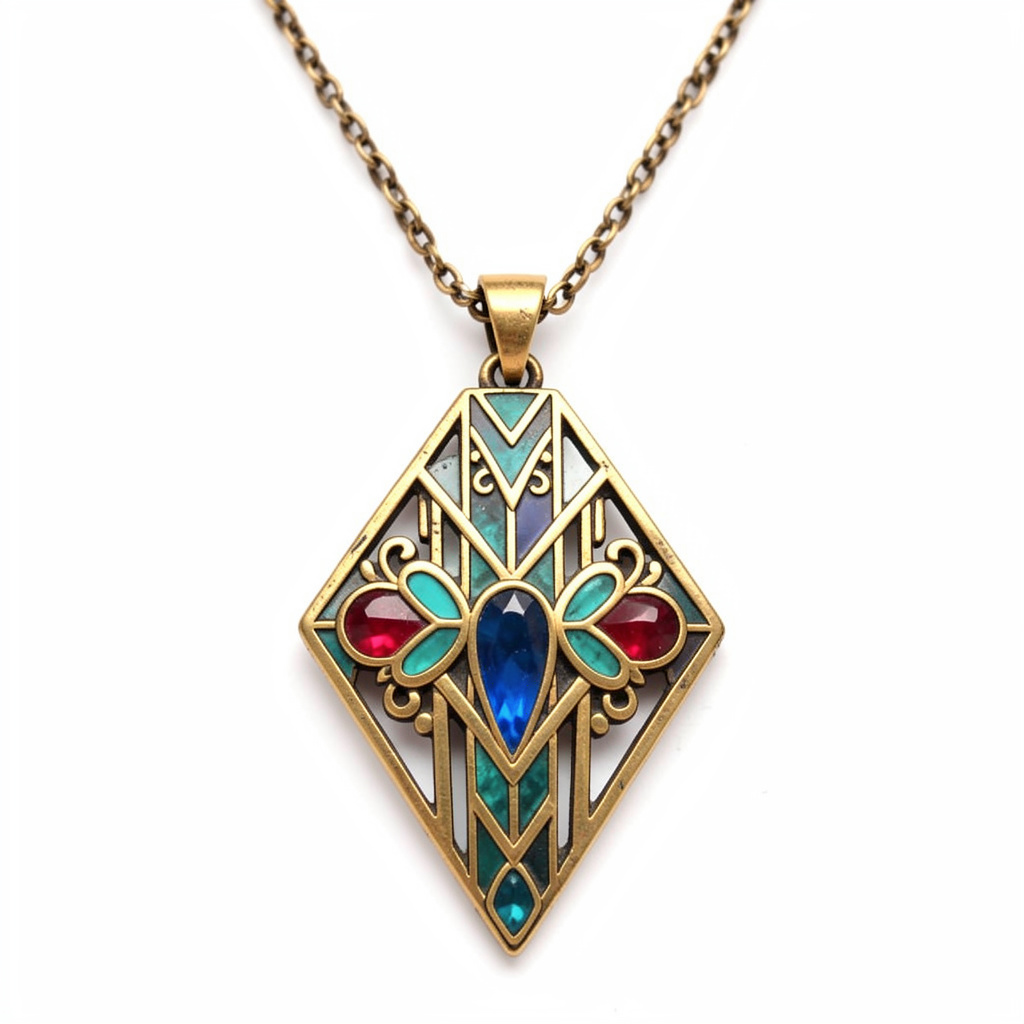 art deco necklace