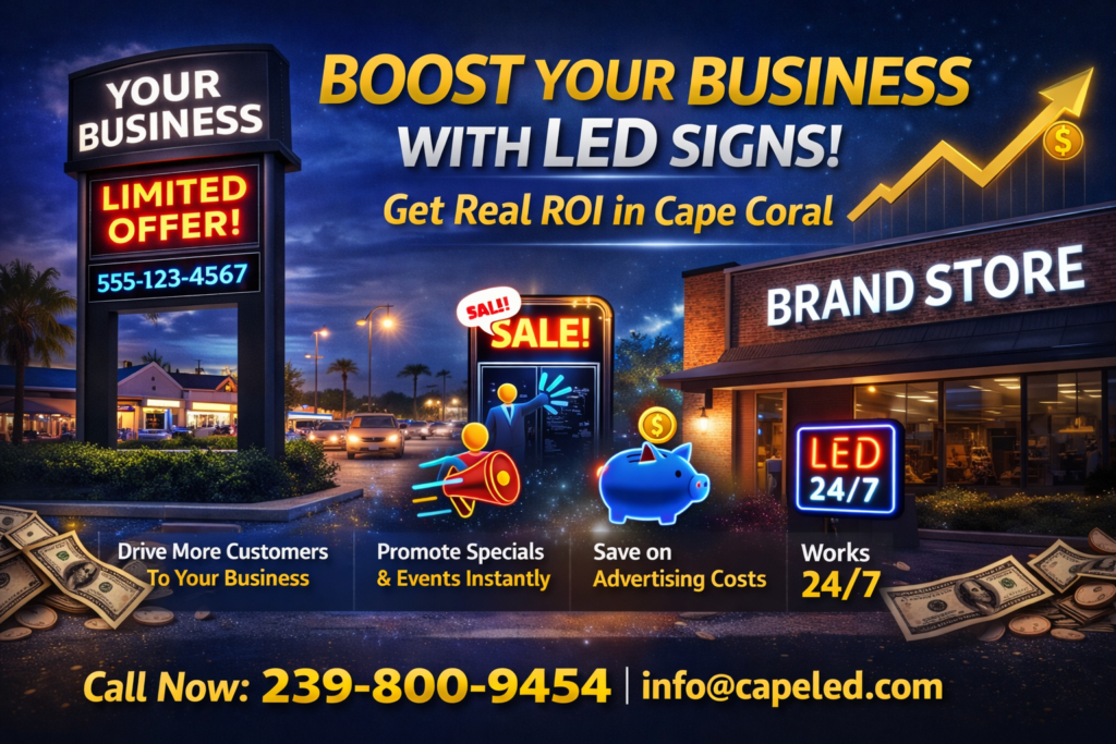 Boost your business with LED signs