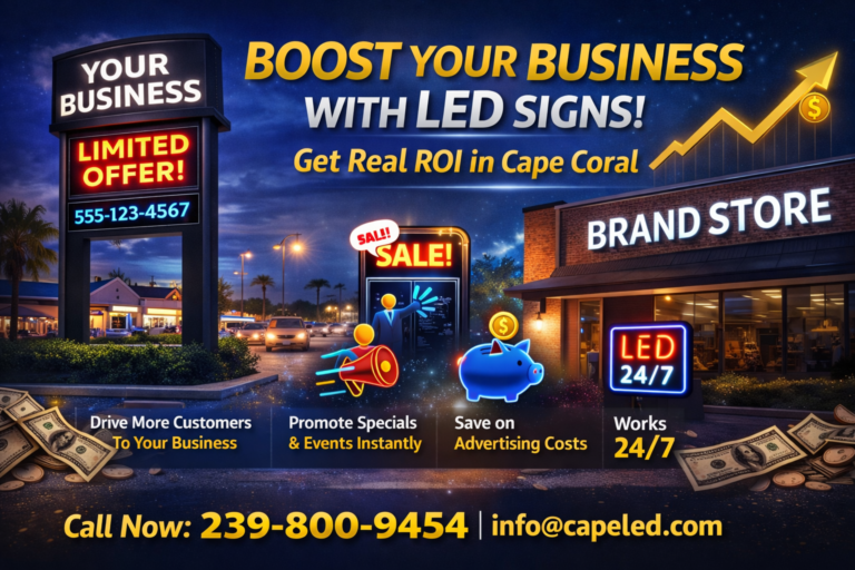 Boost your business with LED signs