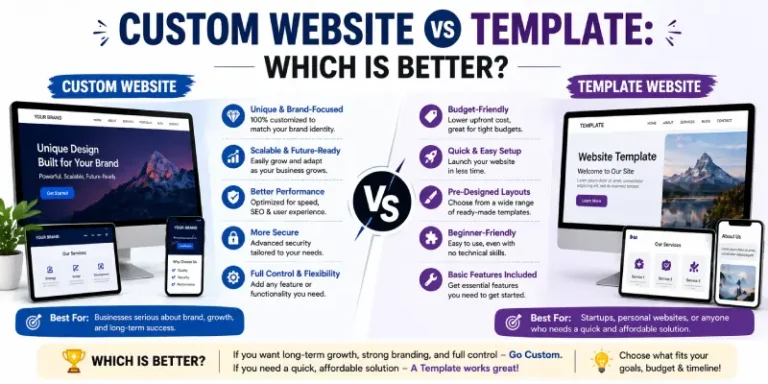Custom Website vs Template