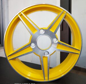 ICAT Approved E Rickshaw Alloy Wheels for high performance