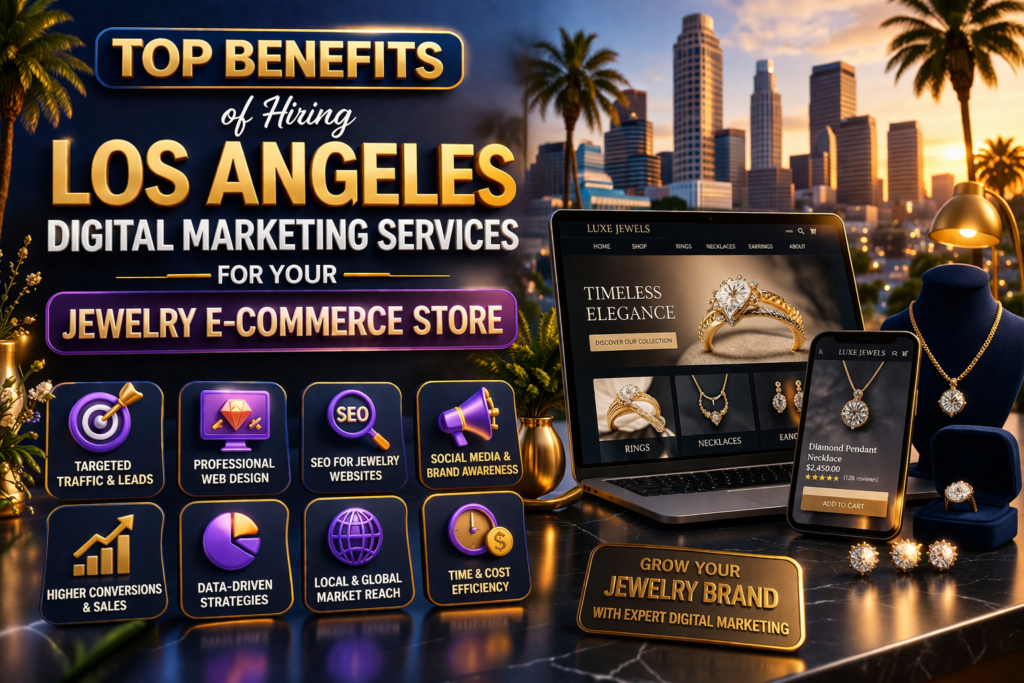 Los Angeles jewelry marketing infographic