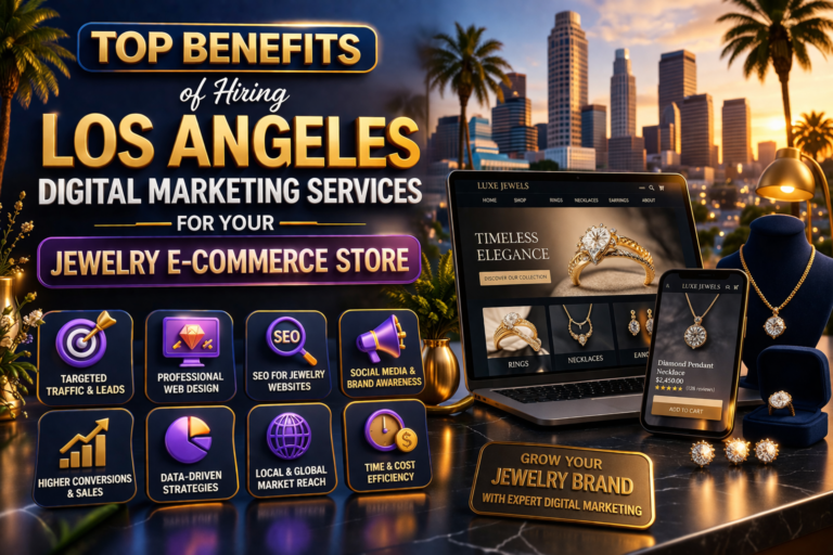 Los Angeles jewelry marketing infographic