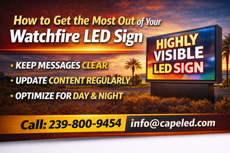 Maximize your Watchfire LED sign effectiveness