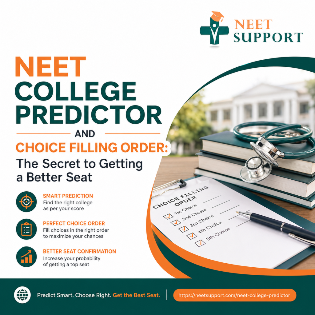 NEET College Predictor and Choice Filling Order The Secret to Getting a Better Seat