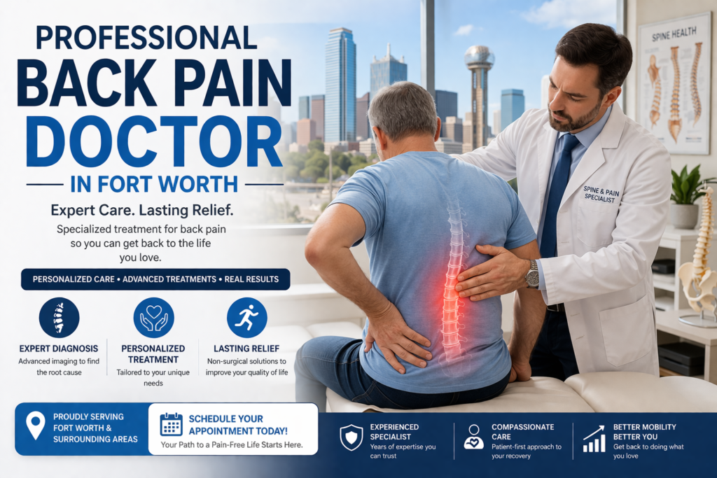 Professional back pain care in Fort Worth