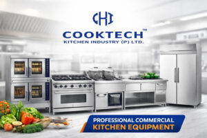 Professional kitchen equipment display
