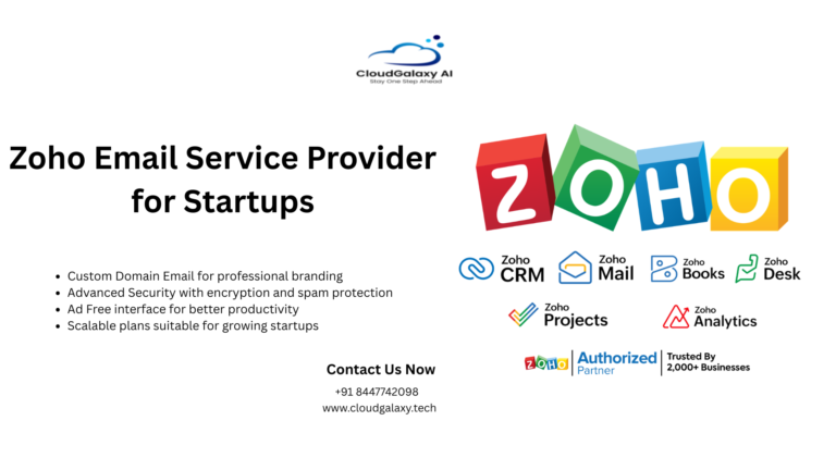Zoho Email Service Provider for Startups