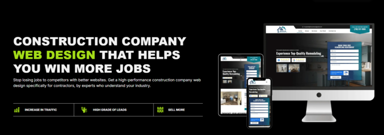 website design for construction