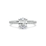 Natural diamond engagement rings