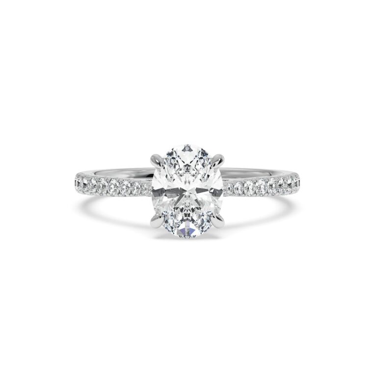 Natural diamond engagement rings