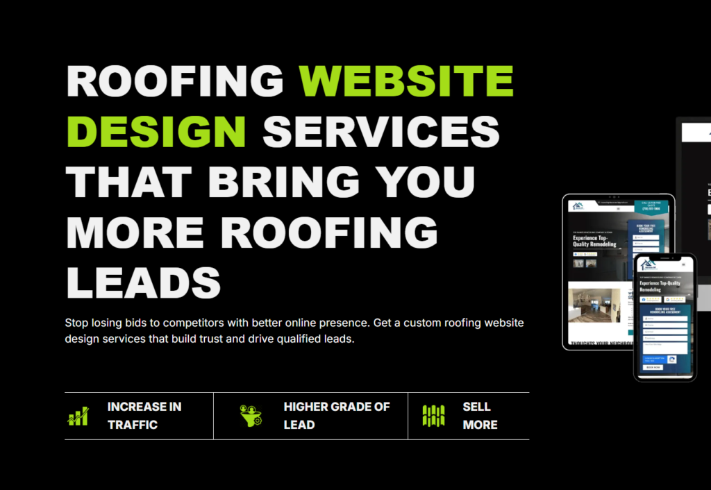 Roofing web design