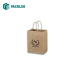 Custom paper bags displayed in various sizes and styles, featuring durable handles and high-quality printing. Ideal for retail packaging, gift bags, shopping bags, and branded business packaging.