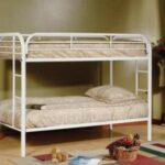 white twin bunk beds