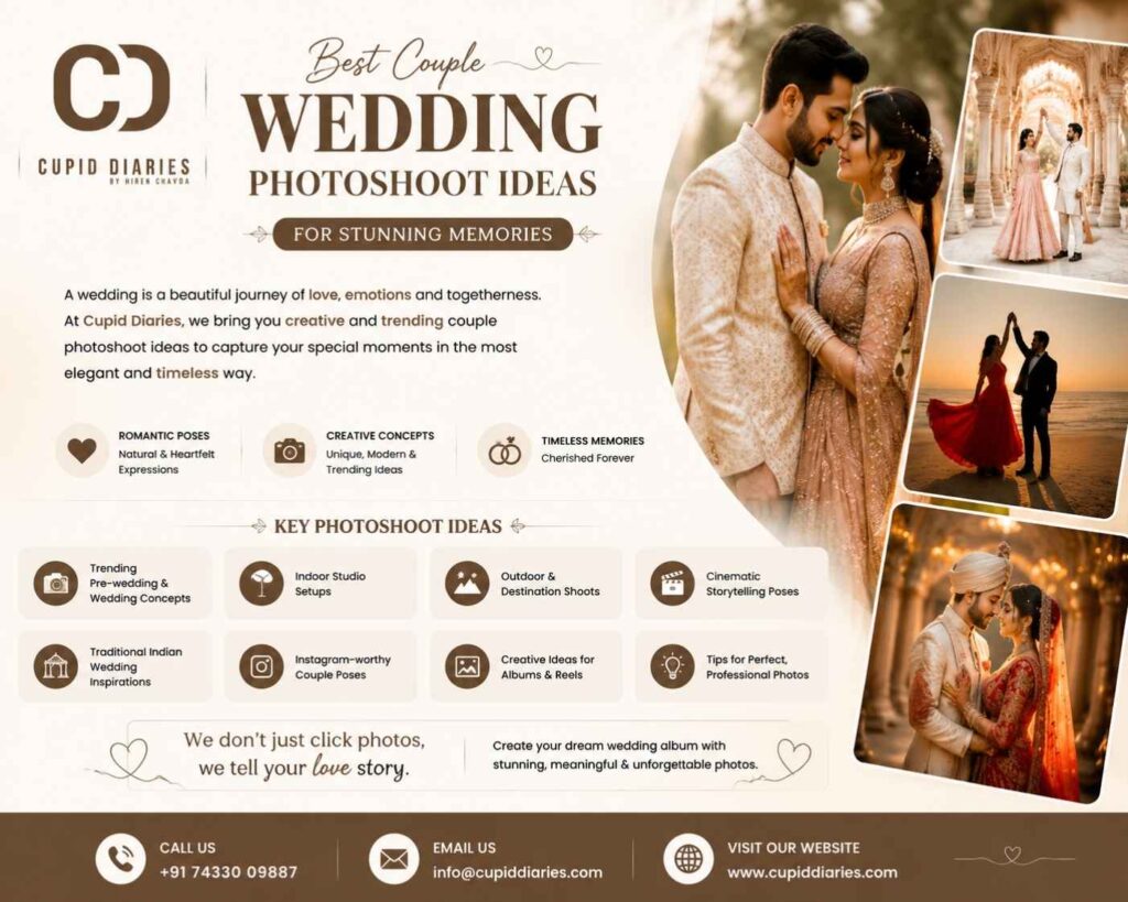 Best Couple Wedding Photoshoot Ideas for Stunning Memories – Cupid Diaries
