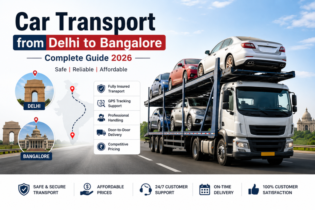 Car transport from Delhi to Bangalore