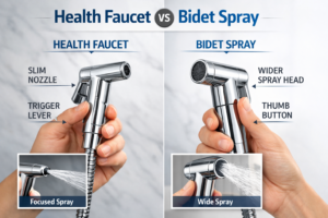 Health Faucet vs Bidet Spray