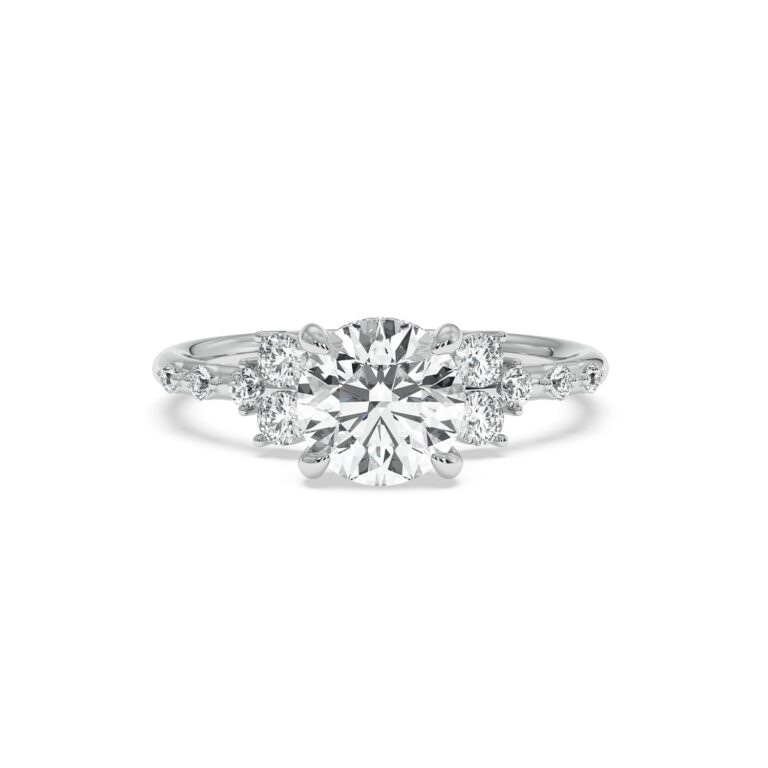 hidden halo style engagement rings