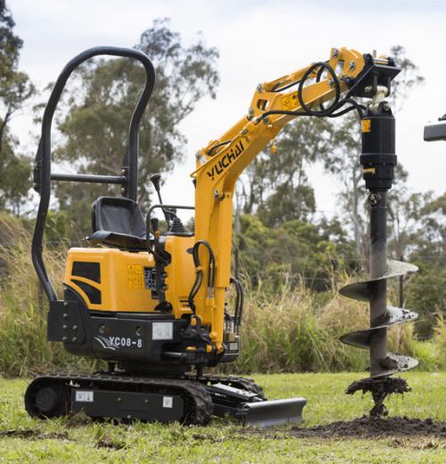 Mini Excavator Auger Attachment