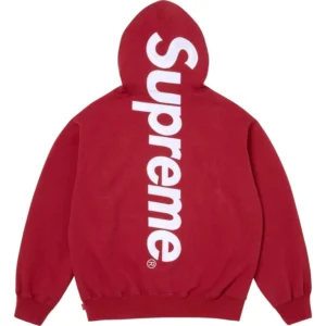 Supreme-Satin-Applique-Red-Hoodies