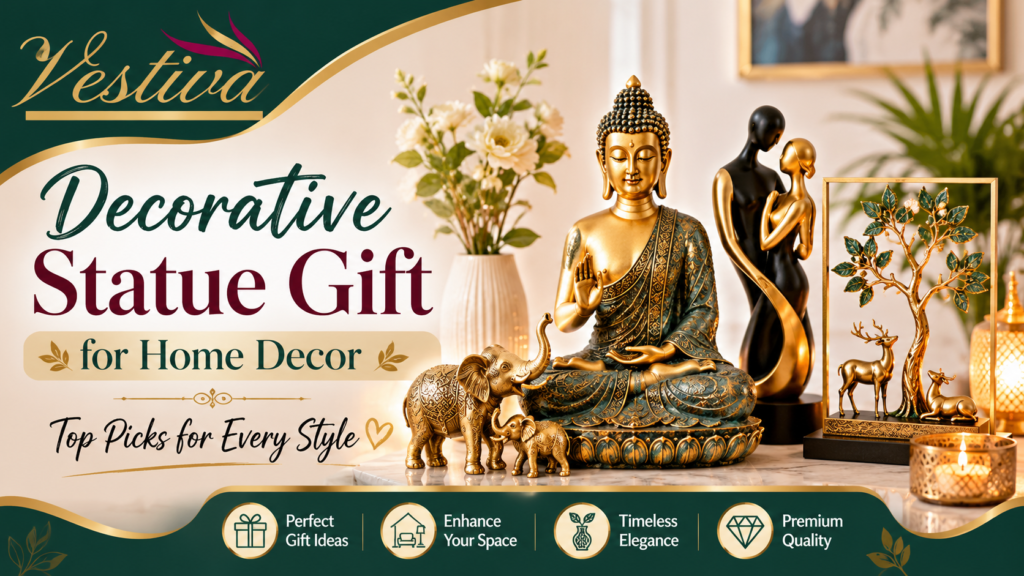 Modern minimalist abstract sculpture displayed on a living room shelf, perfect as a unique modern decorative statue gift for home decor.