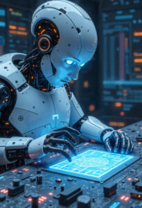 futuristic-robot-working-digital-interface