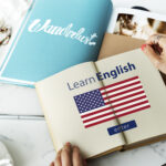 Learn English Language Online Education Concept
