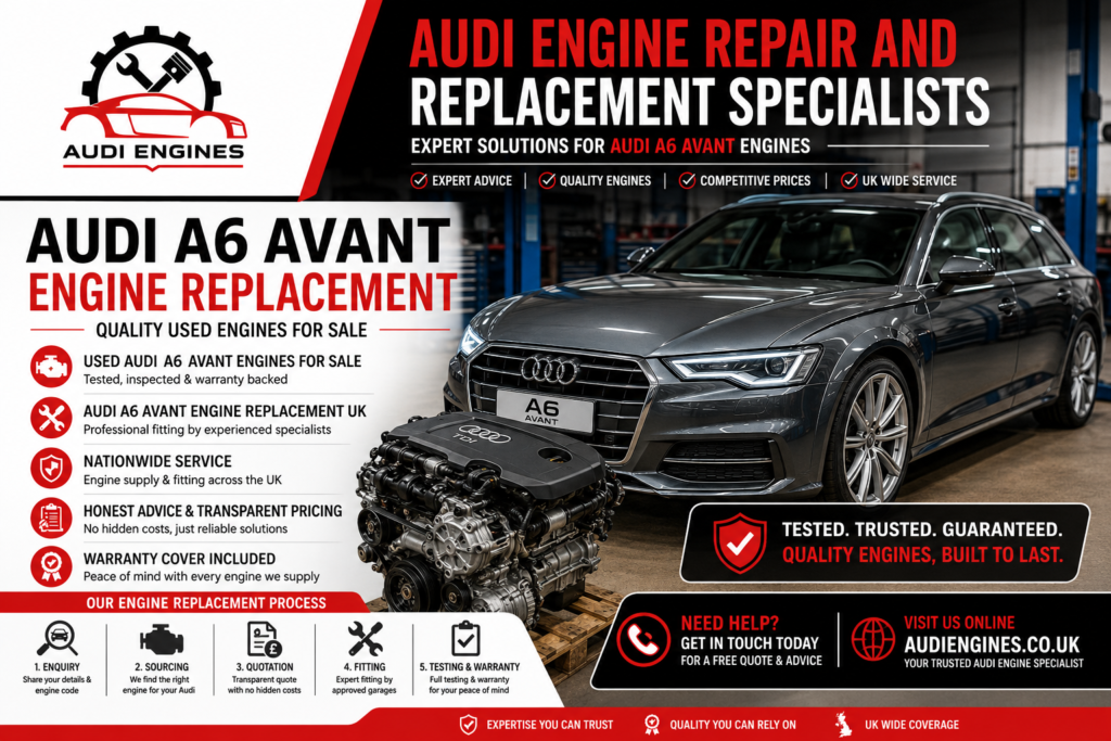 Audi Engine Repair and Replacement Specialists