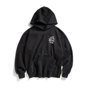 Anti Social Social Club Worn Hoodie Black