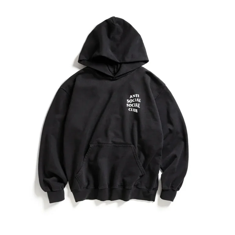 Anti Social Social Club Worn Hoodie Black