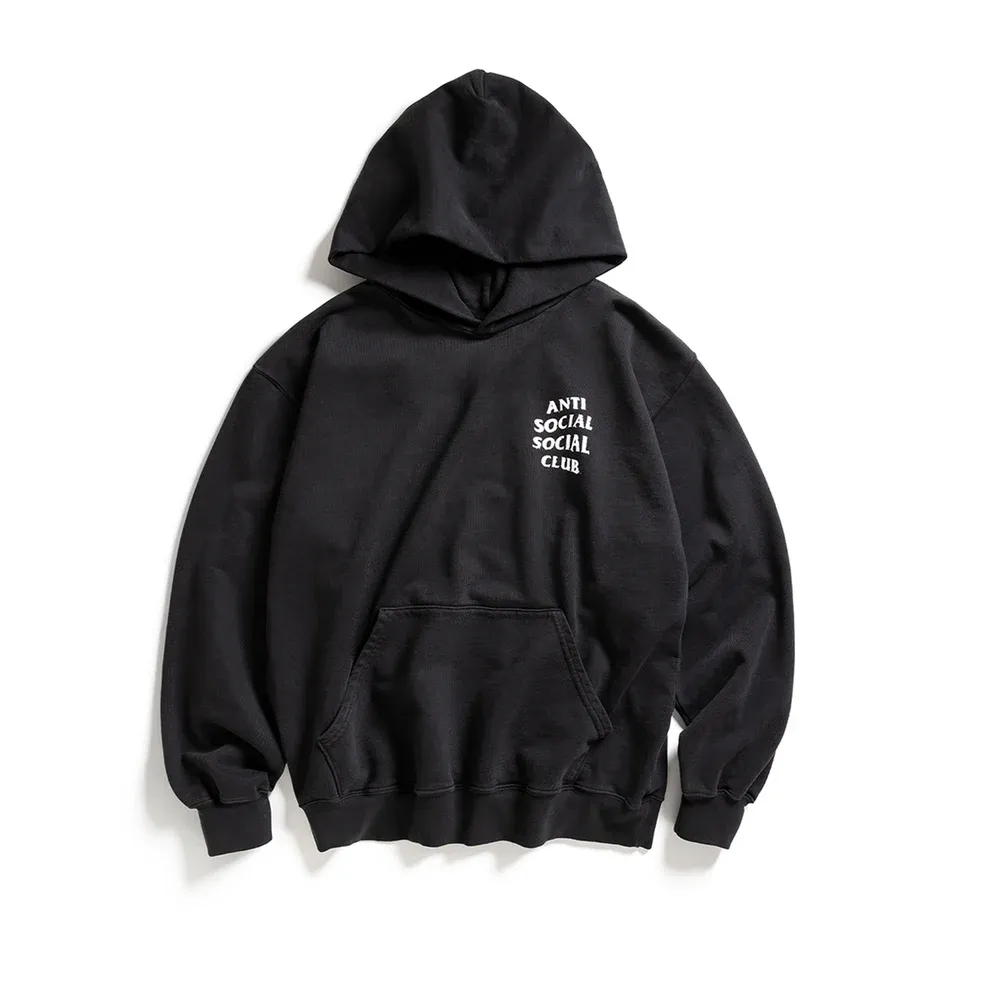 Anti Social Social Club Worn Hoodie Black