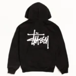BASIC STÜSSY ZIP HOODIE BLACK1