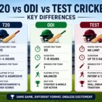 T20 vs ODI vs Test Cricket: Key Differences
