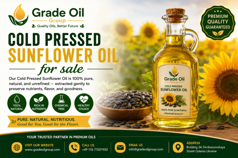 Cold Pressed Sunflower Oil for sale