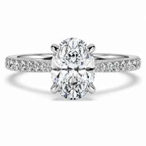 Natural diamond engagement rings