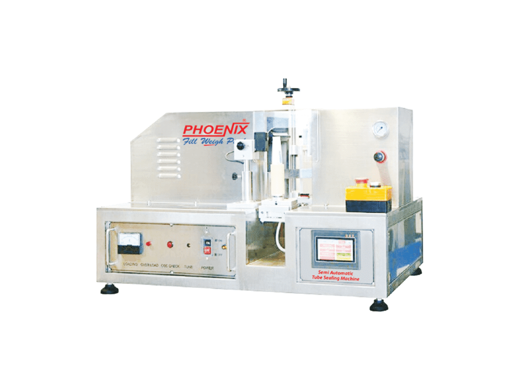 Semi-automatic tube sealing machine with touchscreen control panel | PhoenixPack