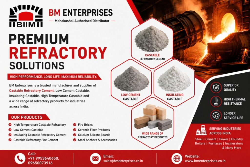 Who Is the Best Castable Refractory Cement Manufacturer and Supplier in India