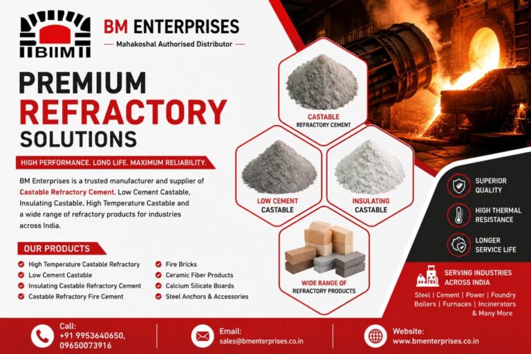 Who Is the Best Castable Refractory Cement Manufacturer and Supplier in India