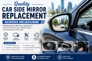 Quality car side mirror replacement in Melbourne with expert repair and same day replacement services.