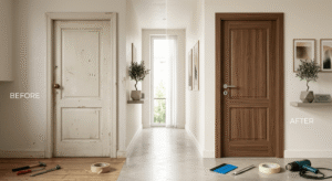 door before vs after