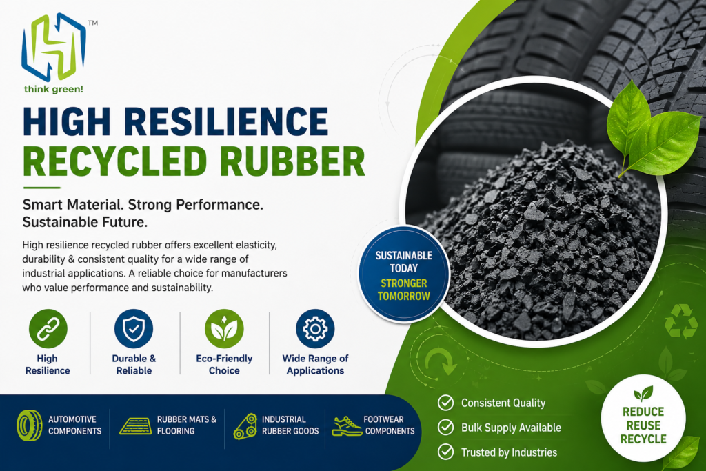 high resilience recycled rubber