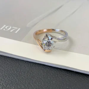 Two Tone Lab Grown Diamond Rings