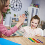 High five my little but smart student