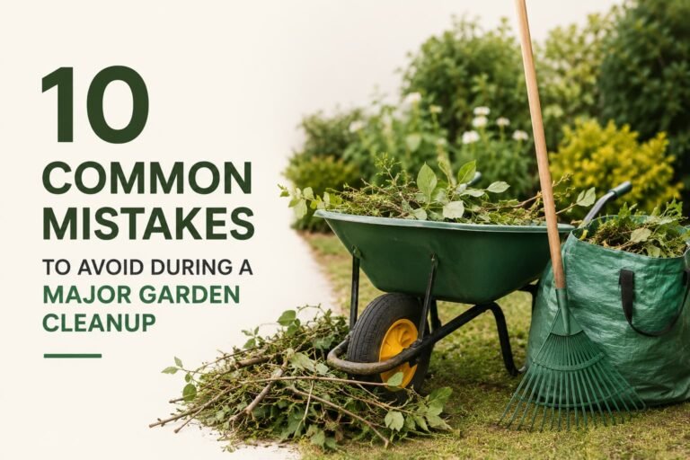 garden cleanup mistakes